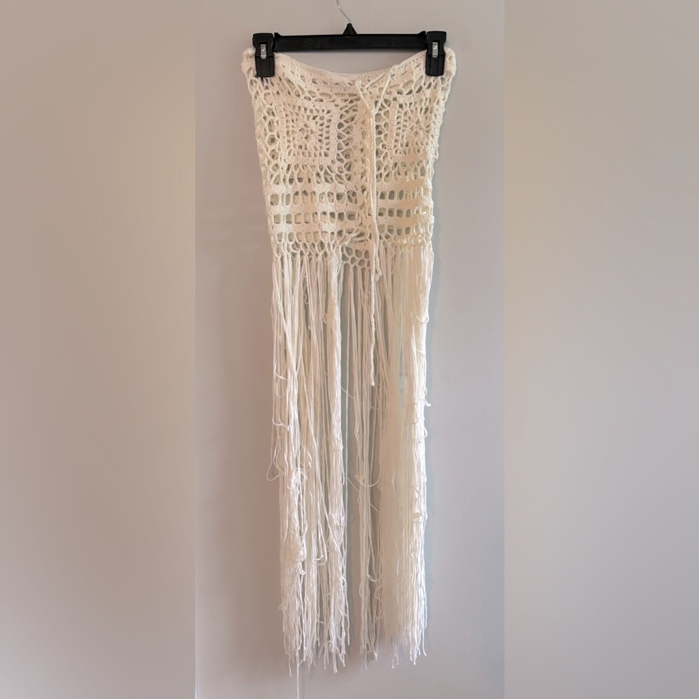 🩵5/$25🩵 Crocheted open weave beach swim cover up